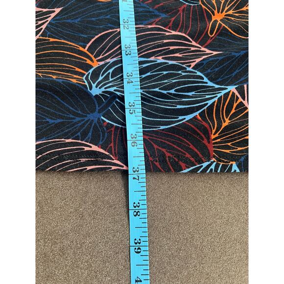 Mexicali Blues Shelby Faux Wrap Dress Black Leaf Print Slight Stretch Size Small - Picture 8 of 12